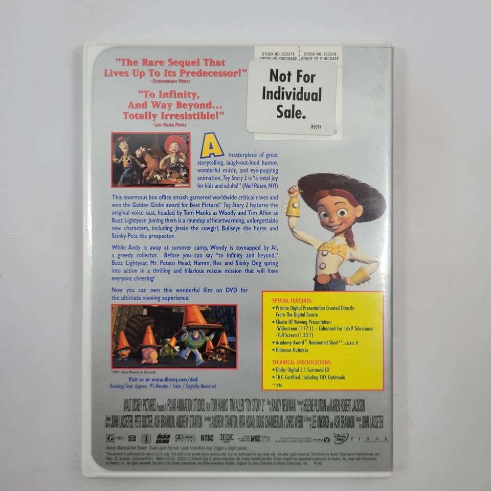Toy Story 2 (DVD, 1999) - Image 2 of 4