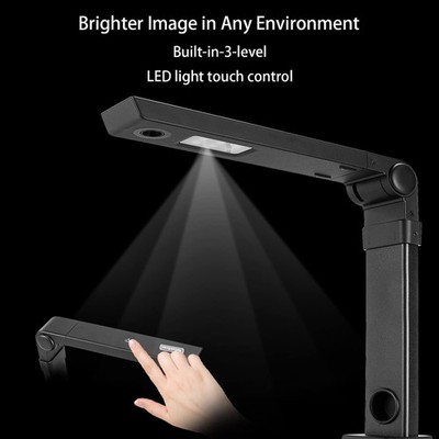 NetumScan 13MP Document Camera   Foldable OCR Book Scanner for Teachers