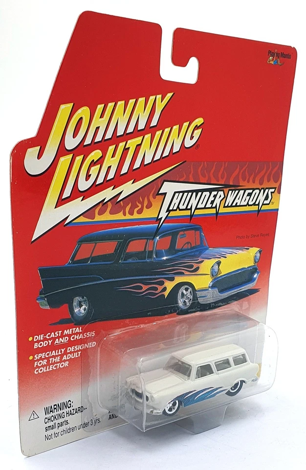 Johnny Lightning escala 1/64 457-01 Thunder Wagon Custom Rambler Wagon - blanco Foto 3 de 4