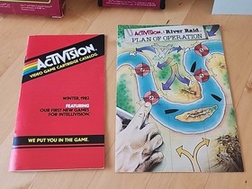 River Raid (Atari 2600 & 7800) Video Game Complete In Box CIB! Tested And In Pic