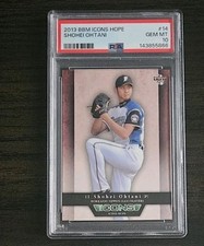SHOHEI OHTANI PSA 10 2013 BBM ICONS HOPE #14 ROOKIE CARD RC GEM MINT 