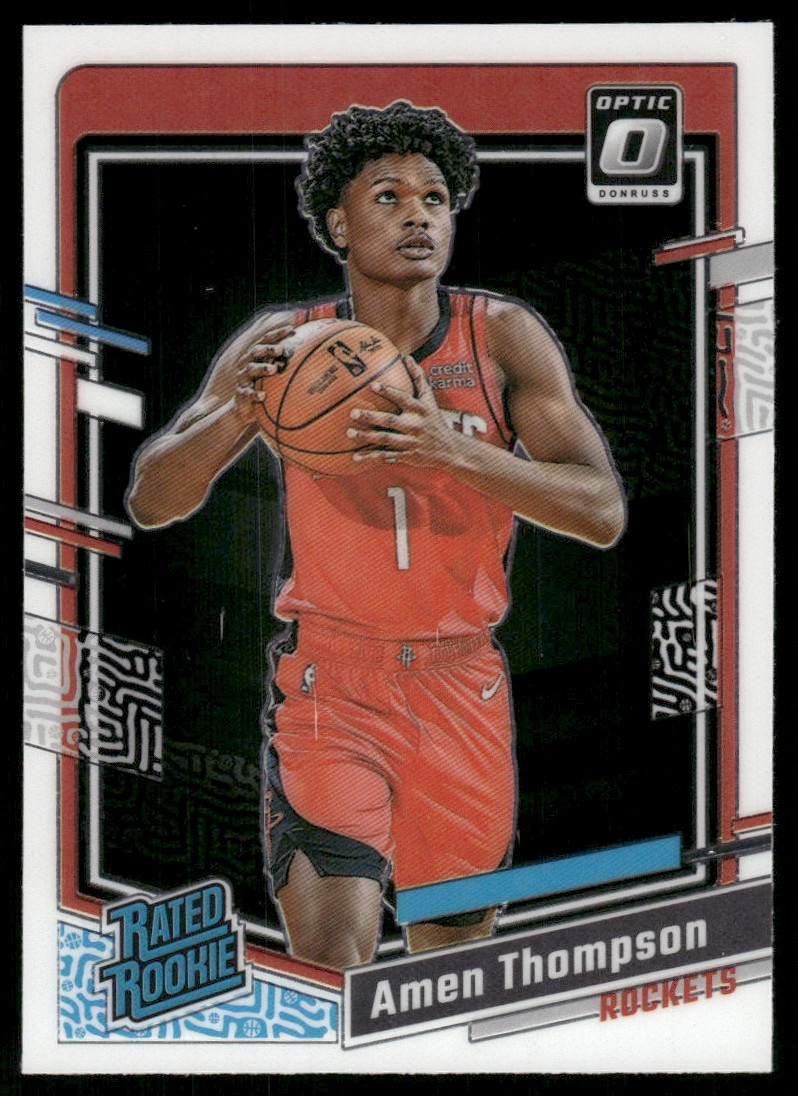 Amen Thompson Rookie 2023-24 Donruss Optic Houston Rockets #229