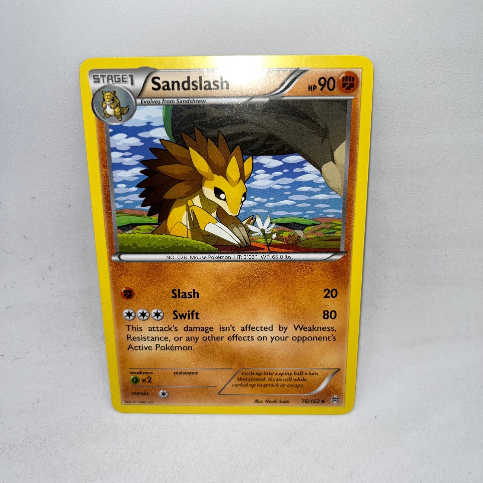 Sandslash 76/162 Uncommon BREAKthrough Pokemon Lightly Played