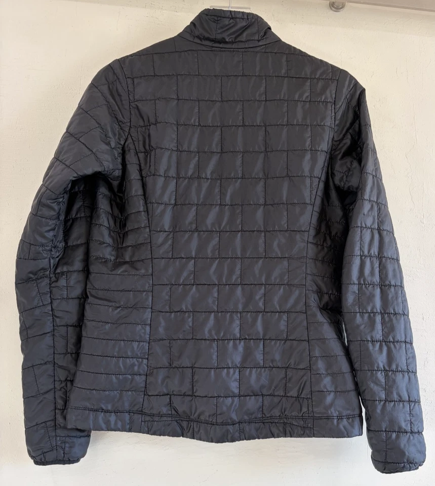 Patagonia Women's Sz Small Black Puffer Polyester Fill Jacket Logo - Image 2 of 4