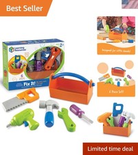 Educational 6-Piece Toy Tool Set for Toddlers - Safe  Fun Playtime Experience