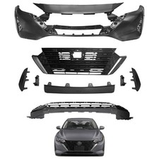 Front Bumper Cover Upper Lower Grille 2024-2025 Sentra S SV