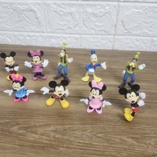 Disney Figure Lot Of 9 Mickey Mouse Donald Duck PVC Collectible Vintage Toys