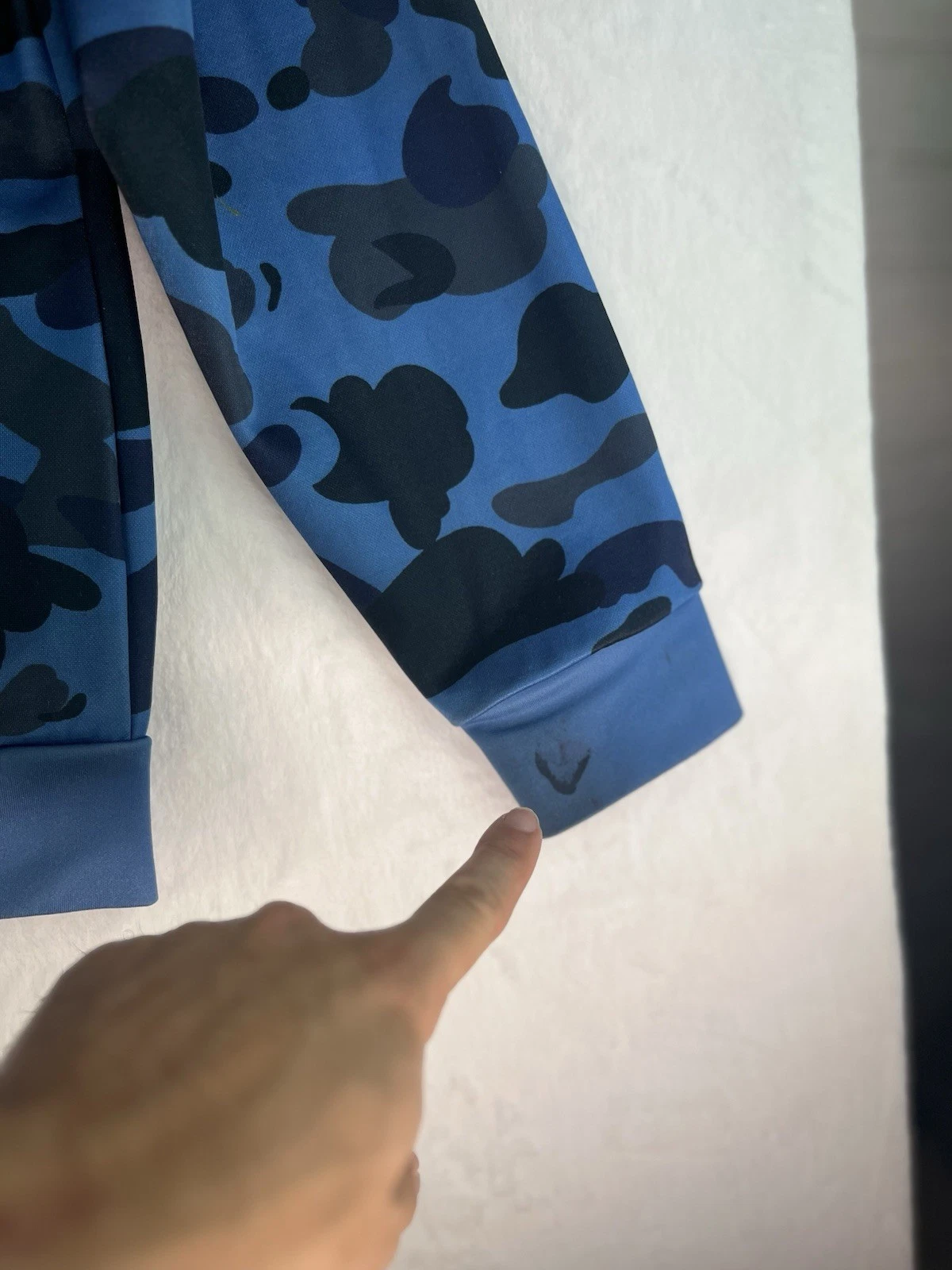 A BATHING APE (BAPE) FELPA CASUAL A BATHING APE SHARK WGM MULTICOLORE ZIP DAVANTI Taglia Large