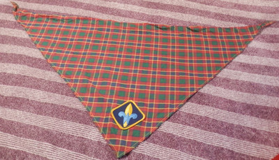 Vintage Lot of 6 Boy Scout of American Items (Scarves, Tiger Den Scarf, Den Flag