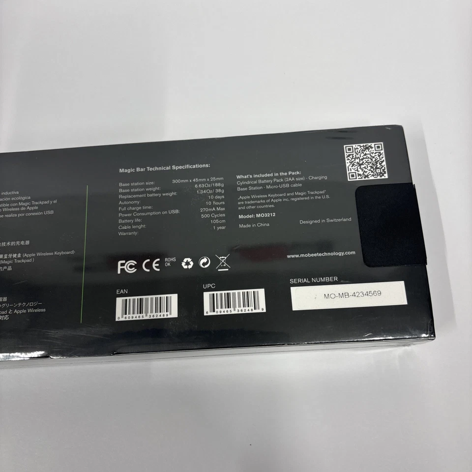 MOBEE The Magic Bar Wireless Charger for Apple Wireless Keyboard&Trackpad MO3212 - Image 4 of 4