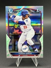 2023 Bowman #BCP-142 Yunior Garcia Chrome Prospects Lunar Glow Refractors