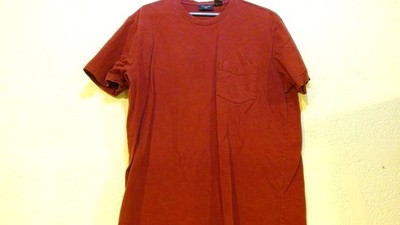 Docker's Men's T-Shirt with Pocket Size Large Color Red 