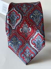 Robert Graham Men  s Silk Tie In Red Color