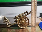 Vintage Brass Soldier With Unique Handcrafted Toy Model Cannon  — photo 10