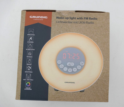 GRUNDIG Wake-up light with FM Radio Lichtwecker Tageslichtwecker