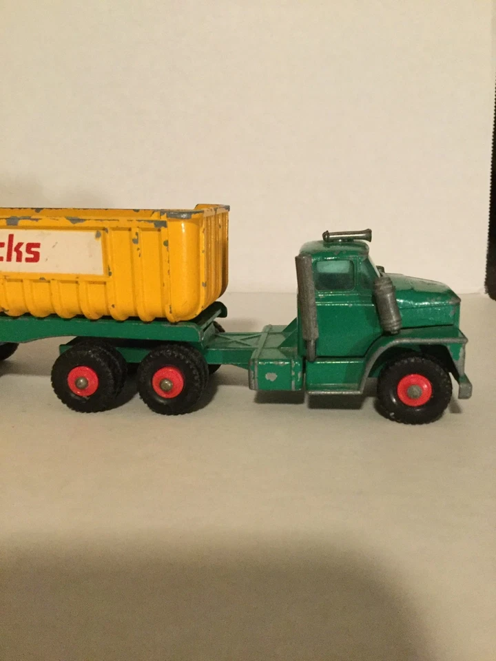 1968 Lesney Ma King Size K16A Dodge Tractor W Twin Tipper Trailer Train - Image 3 of 4
