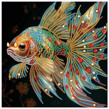 Colorful Goldfish DIY 5D Diamond Painting Kit Crystal Diamond Wall Decoration