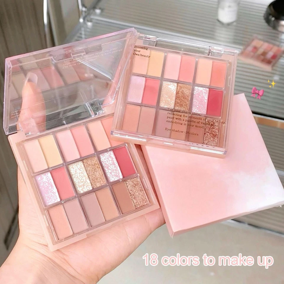 Augen-Make-up-Palette, Gesichtsformung, Konturierung, 18 Farben, Matt-Highlighte - Bild 3 von 4