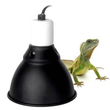 Reptile Light Fixture 5.5 Inch Shallow Dome Heat Lamp Cap UVA UVB Terrarium