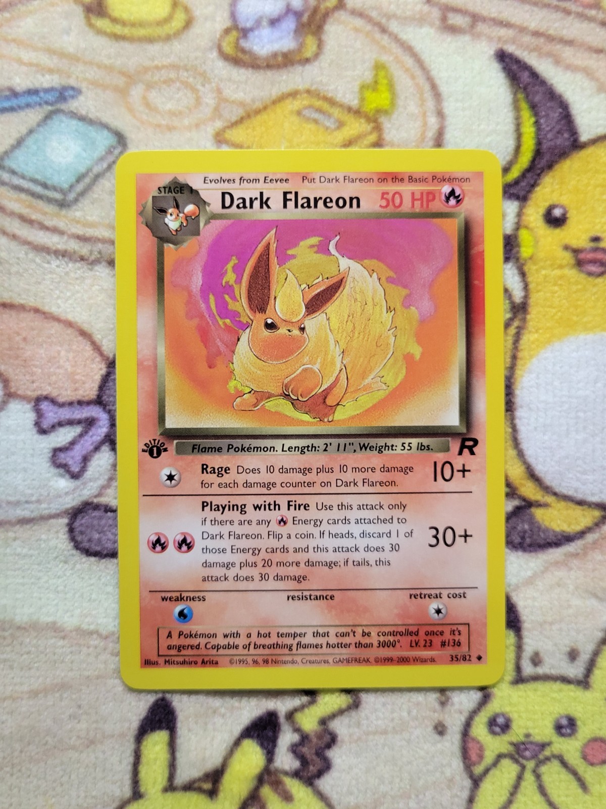 1st Edition Dark Flareon 35/82 Team Rocket (Near Mint)