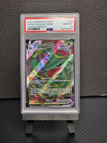 PSA 10 RAYQUAZA VMAX 102/159 FULL ART CROWN ZENITH POKEMON TCG GEM MT