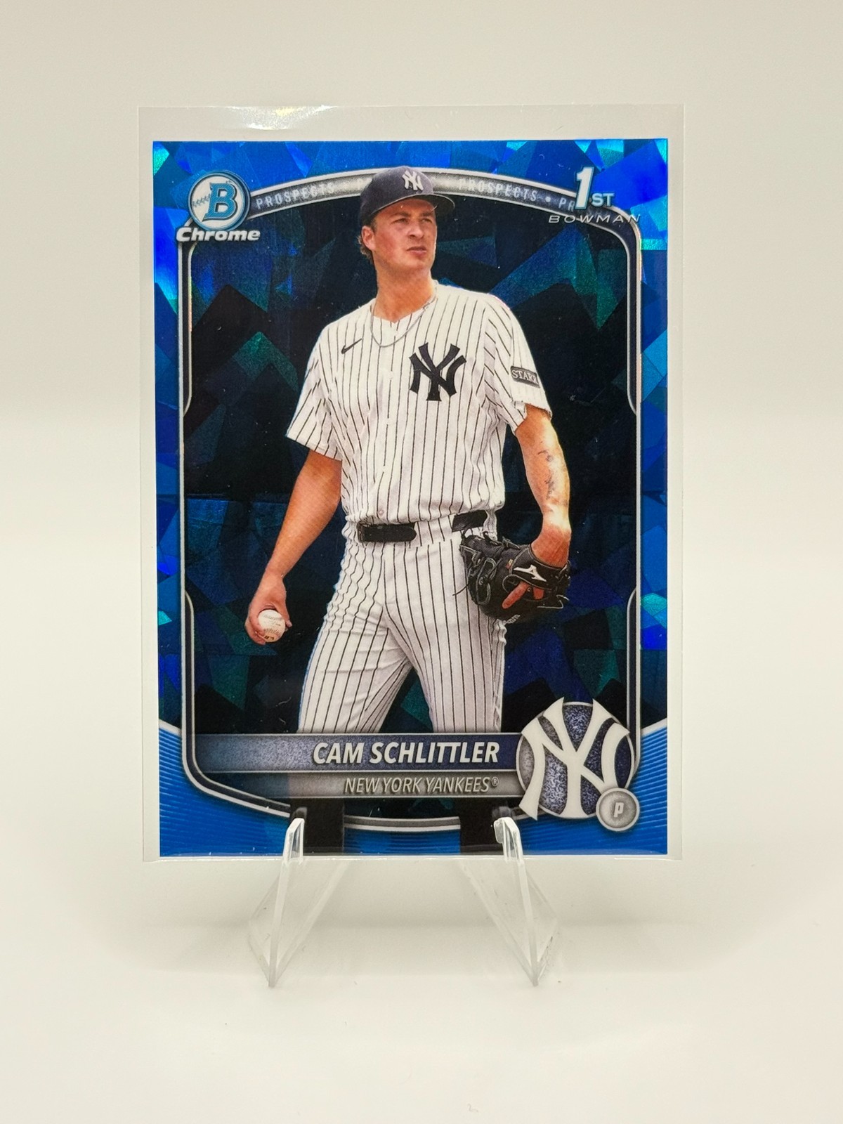 2025 Bowman Chrome Sapphire - Chrome Prospects Cam Schlittler 1st Bowman