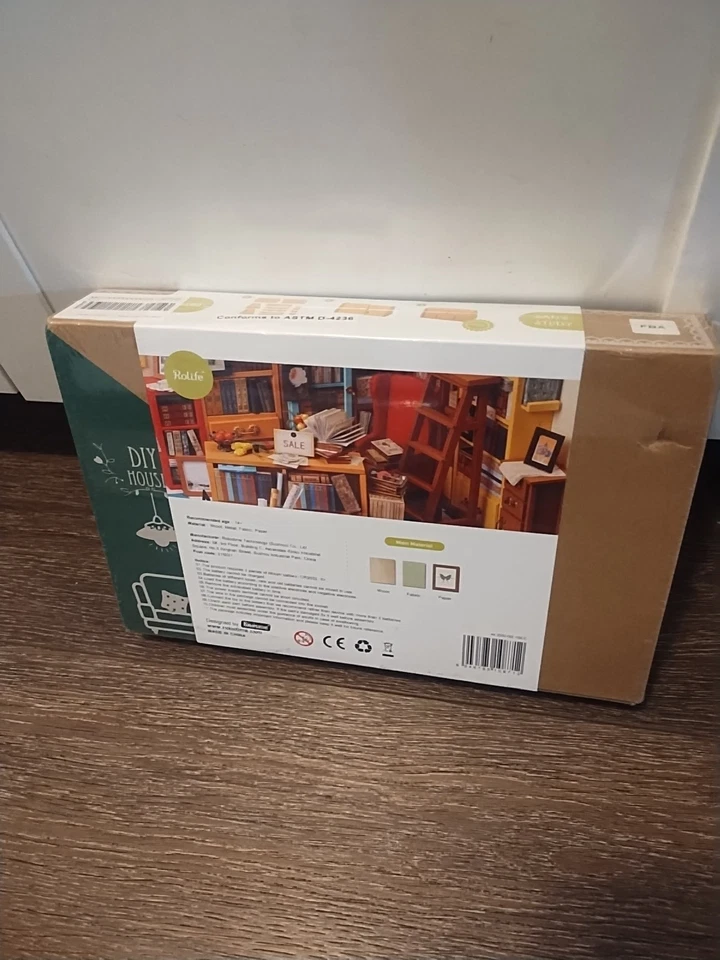 Robotime Rolife Locus's Sitting Room DIY Miniature House Room Kit DG106 NEW! - Image 2 of 2