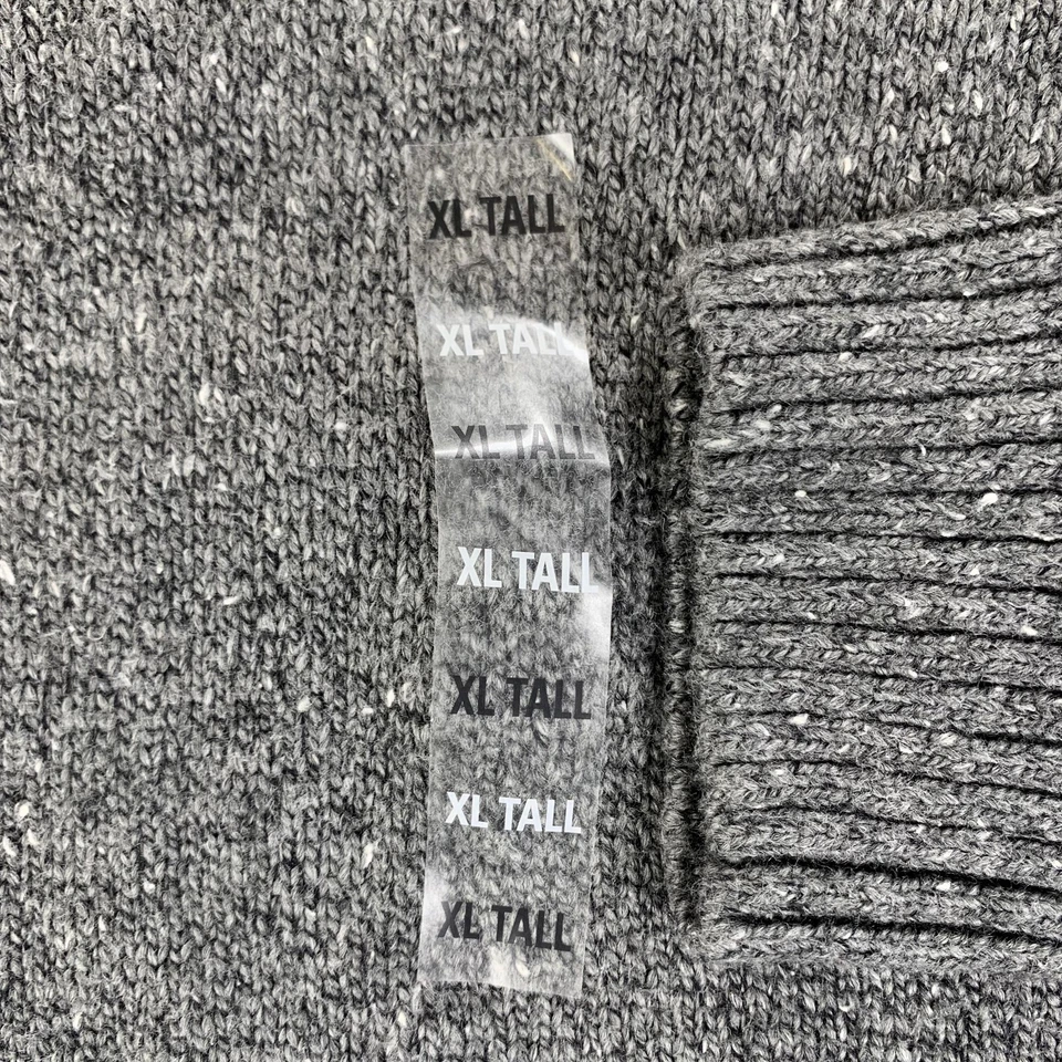 Suéter Sonoma Goods For Life Para Hombres XLT Alto Tejido Gris Brezo Cuarto Cremallera Pullover Foto 3 de 4