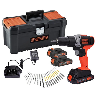 BLACK DECKER Trapano A Percussione A Batteria Da 18V A 2 Velocità Con - Foto 2