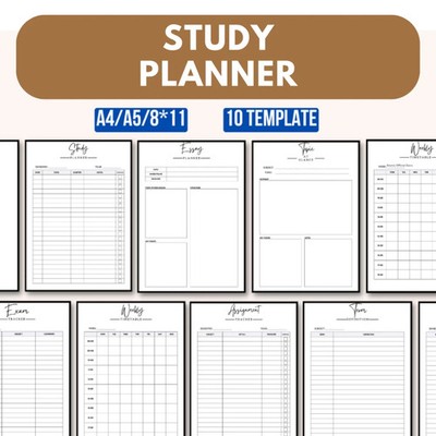  FAST  Student Planner Template Essay Study Planner Weekly Timetable&Homeworks