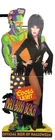 Coors Light Elvira Frankenstein Cardboard Cutout Standee Mali-Booo Beach 1990's