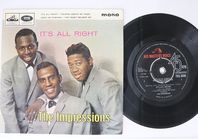 7'' Impressions It's All Right 7EG8896 	HIS MASTER'S VOICE UK Vinyl
