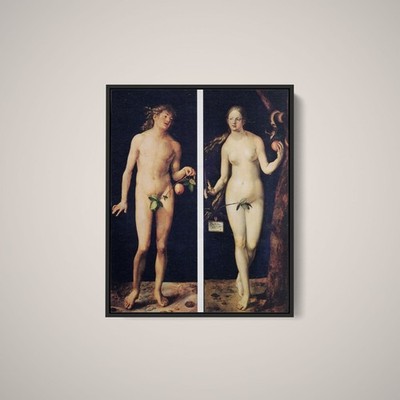 Albrecht Durer - Adam and Eve - Art Print on Paper or Canvas