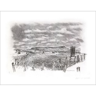 JACQUEMIN André - Originalgravur ''Paysage de Lorraine 05'' 50x65cm - 1979