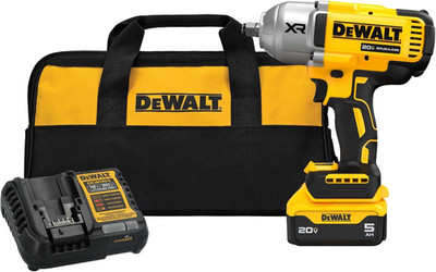 20V MAX Cordless Impact Wrench with Hog Ring Anvil, Brushless High Torque 1/2 
