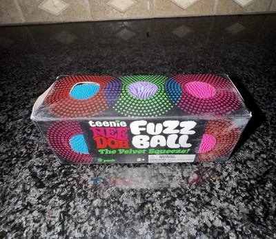 NeeDoh Teenie Fuzz Ball 3 Pack Mini Nee Doh Fuzzballs - Random Colors