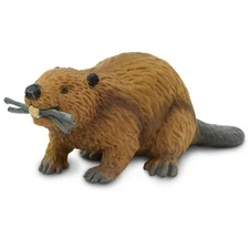 Beaver Figurine - Hand Painted Wild Animal Toy Figure for Kids - New Safari Ltd