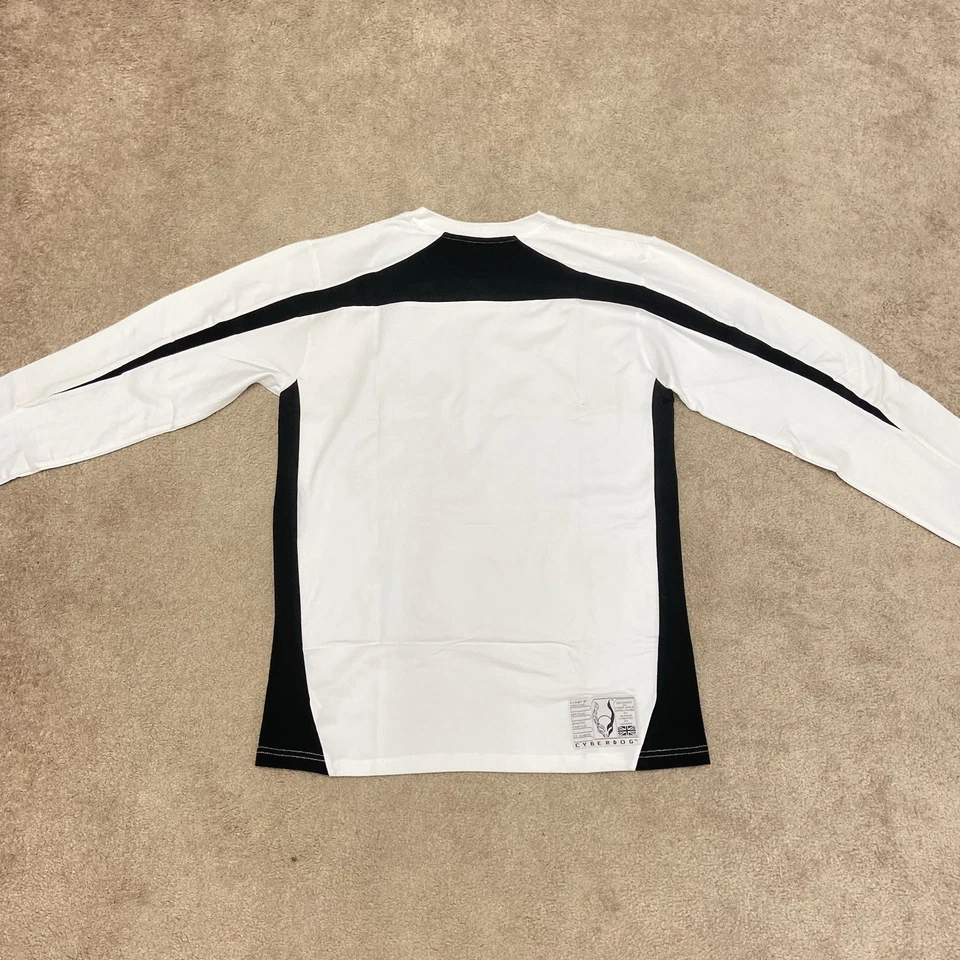 Y2K Deadstock Cyberdog T Shirt Men’s XL Slim Stretch Long Sleeve Goth Rave  - image 3 of 4