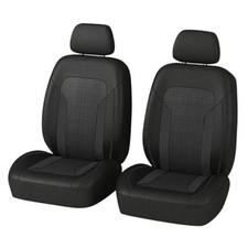 2 Pack Universal Car Seat Cover with Breathable Mesh Backrest,Comfortable Black
