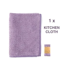 NWT Norwex Diamond Kitchen Cloth x1 Amethyst  Lavender Enviro Dish WashCloth NEW