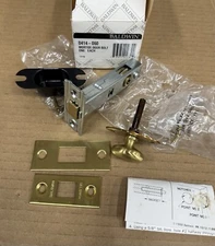 Baldwin 0414 Mortise Door Bolt in 060 - Satin Brass & Brown - 0414-060  New