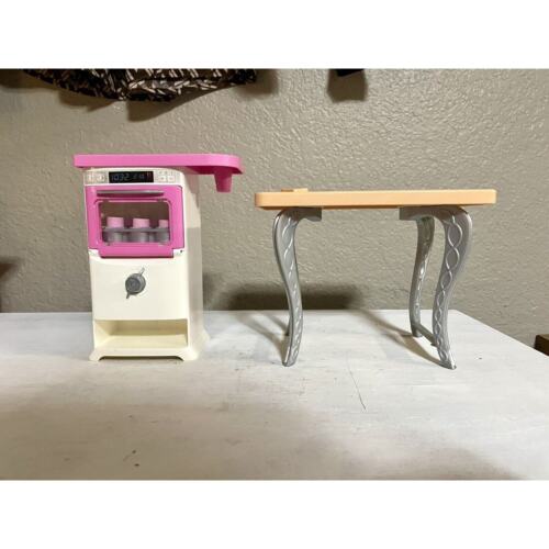 Barbie Kitchen Furniture Oven Cookware Baking and Kitchen Table Furniture Replac - Picture 2 of 7