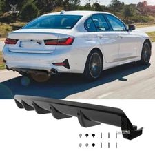 Gloss Black Rear Lower Bumper Diffuser Shark Fin Spoiler For 3 Series G20 330i 