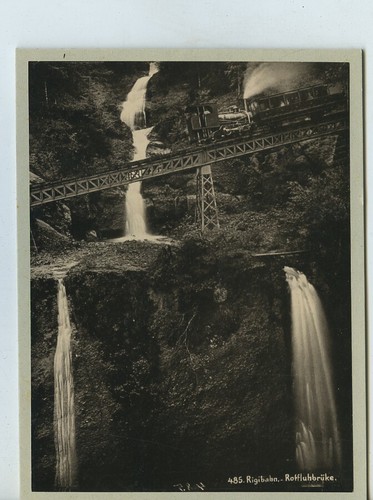 Suisse le Righibahn Chemins de Fer Pont ancienne Photo 1880 - Picture 3 of 3