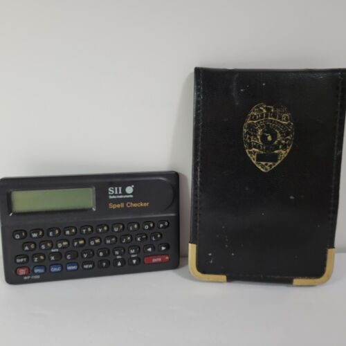 Seiko Instruments S11 Spell Checker WP-1100 W/ Police cover - Picture 1 of 5