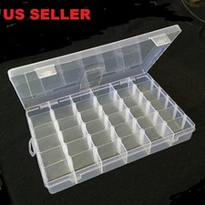 3 X Adjustable Plastic Box 36 Compartment Organizer Storage Container Bx-25