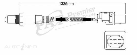O2 sensor for AUDI 4L Q7 TDI 5.9L 09-12 CCGA PreCAT LHS Oxygen EGO Lambda 2YrWty - Image 4 of 4