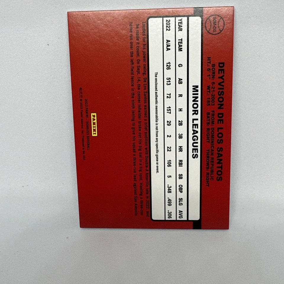 2023 Panini Donruss - Retro 1990 Materials #90M-DS Arizona Diamondbacks (MEM,... - Image 2 of 4