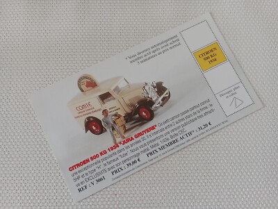 Stecker Der C.E.C   Citroën 500 KG 1934   jura Gruyère IN Sehr Guter Zustand