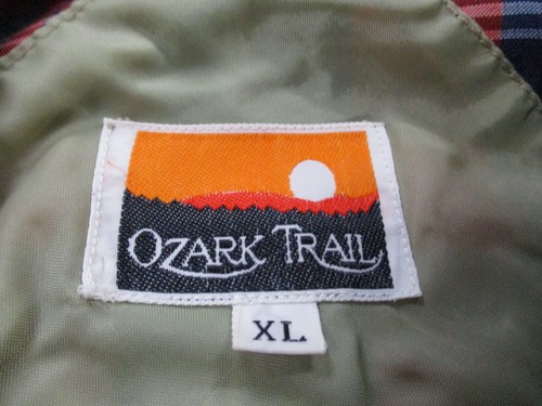 Vintage Ozark Trail Jacket Adult XL Beige Bomber Golf Plaid Lined Outdoors Mens - Picture 6 of 11